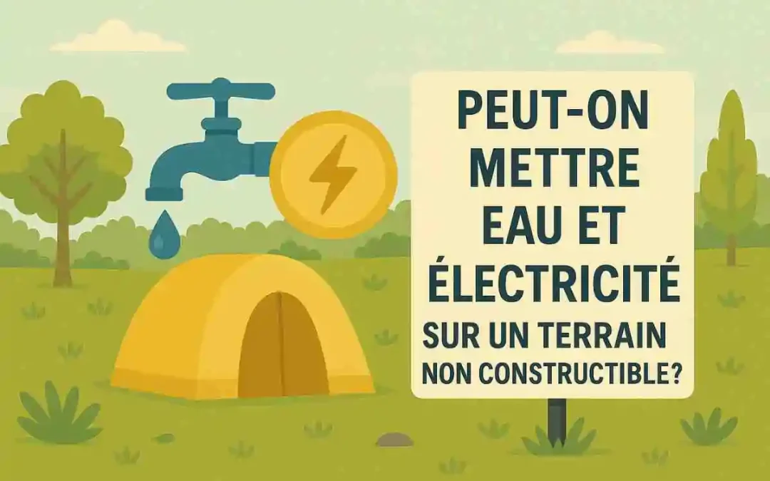 Peut-on raccorder un terrain non constructible à l’eau et à l’électricité ?