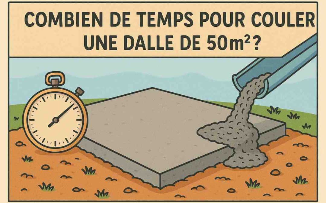 Combien de temps pour couler une dalle de 50m2 ?
