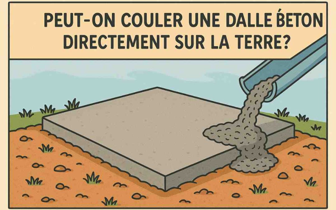 Peut-on couler une dalle béton directement sur la terre ?
