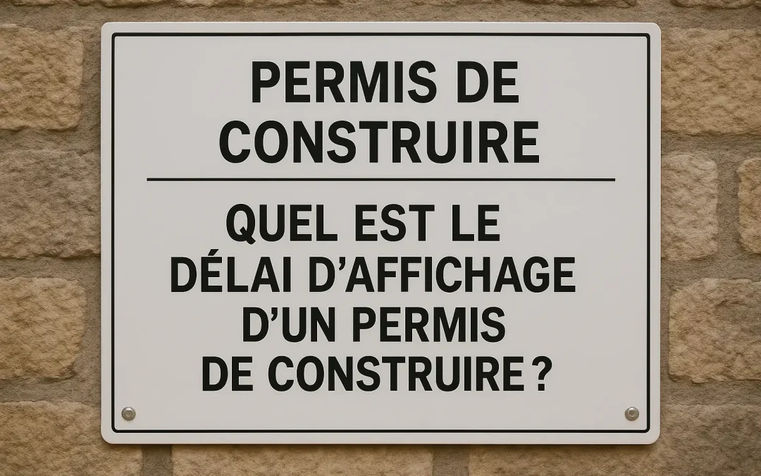 Quel est le délai d&rsquo;affichage d&rsquo;un permis de construire ?