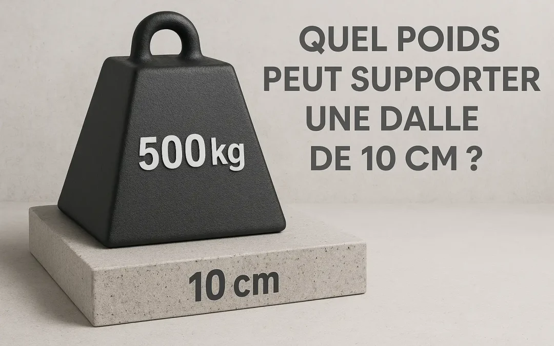 Quel poids peut supporter une dalle de 10 cm ?
