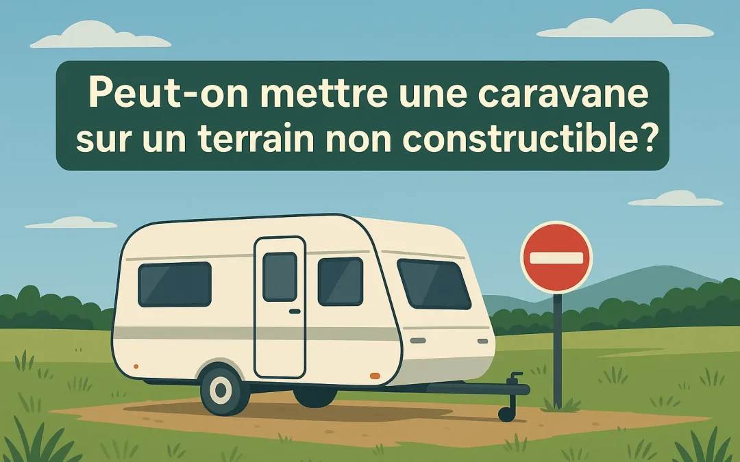Peut-on mettre une caravane sur un terrain non constructible ?