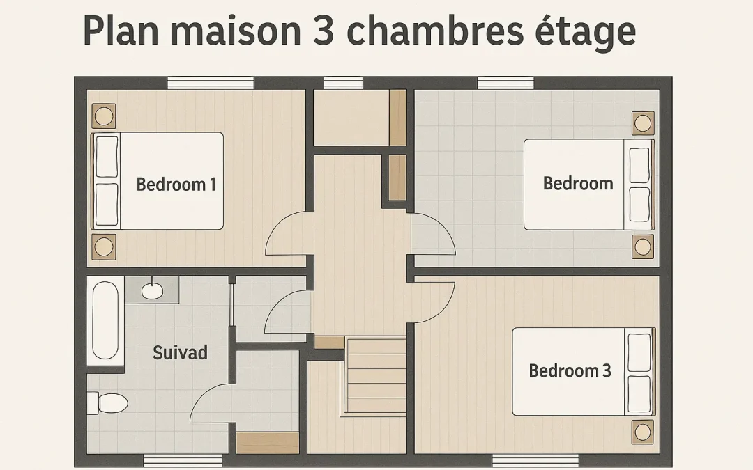 Quel plan de maison 3 chambres à l’étage choisir ?