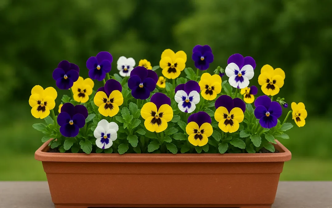 Combien de pensées est-il possible de mettre dans une jardinière ?