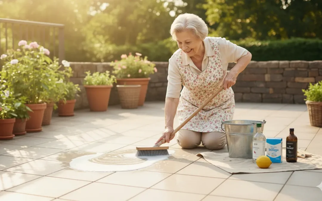 Quelles sont les meilleures astuces de grand-mère pour nettoyer une terrasse en carrelage ?