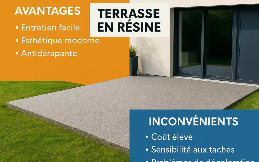 Terrasse en résine : quels sont les avantages et inconvénients ?