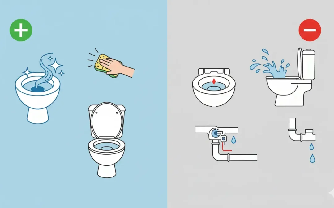 WC sans bride : quels sont les avantages et les inconvénients ?