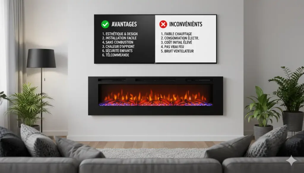 avantages d'une cheminée électrique