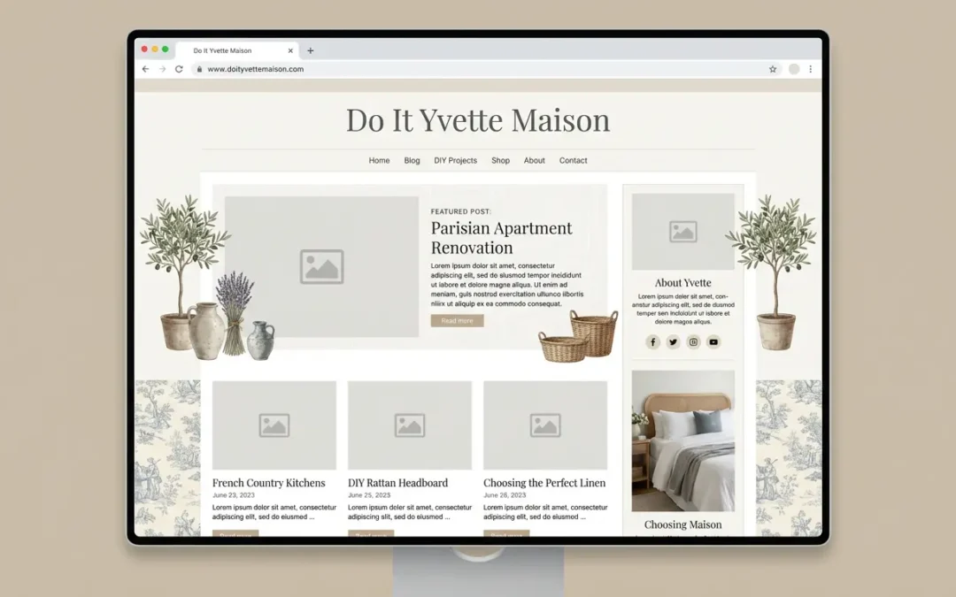 Que peut-on trouver sur le blog maison Do It Yvette ?