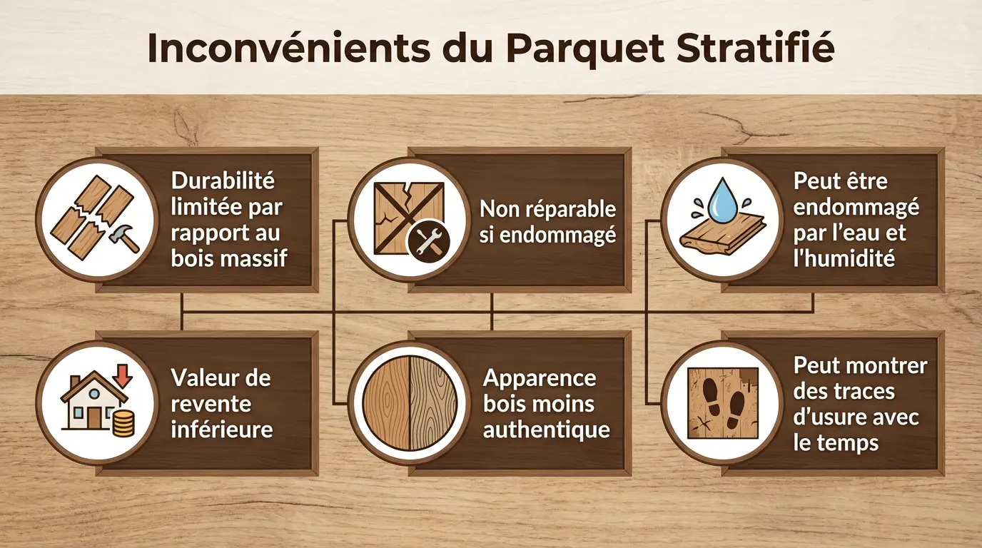 parquet stratifié inconvénients