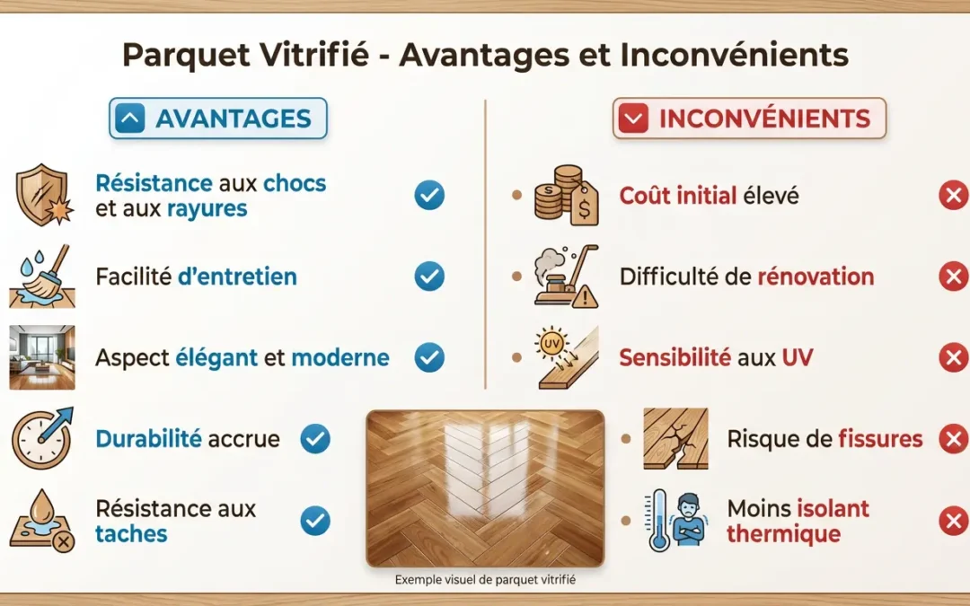 Quels sont les avantages et inconvénients d&rsquo;un parquet vitrifié ?