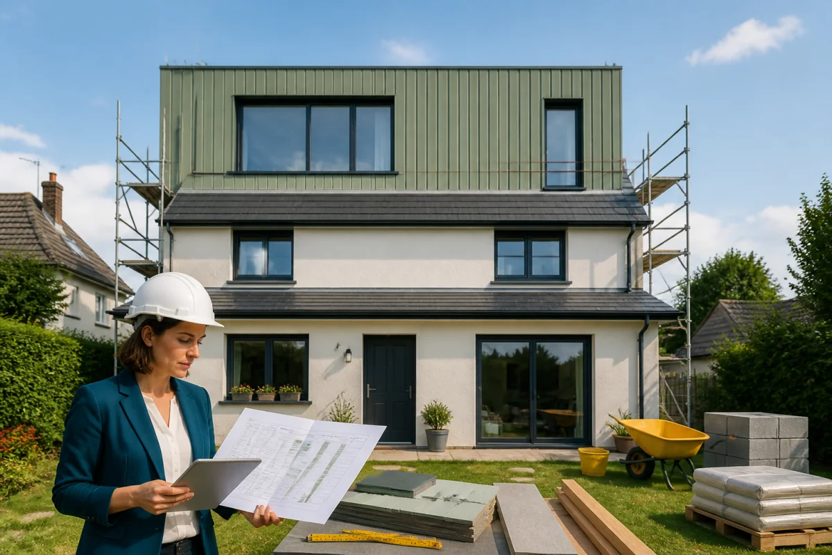 Surélévation d’une maison avec architecte consultant des plans de budget pour une extension résidentielle 马会