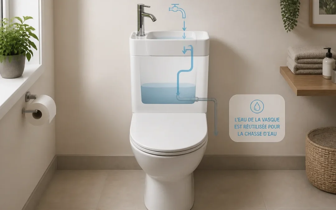 WC avec lave main, avantages et inconvénients à connaître