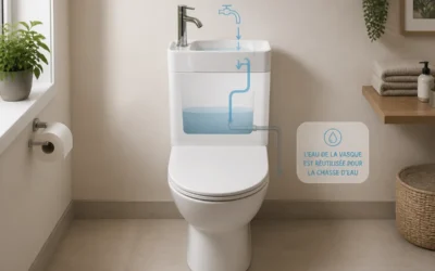 WC avec lave main, avantages et inconvénients à connaître